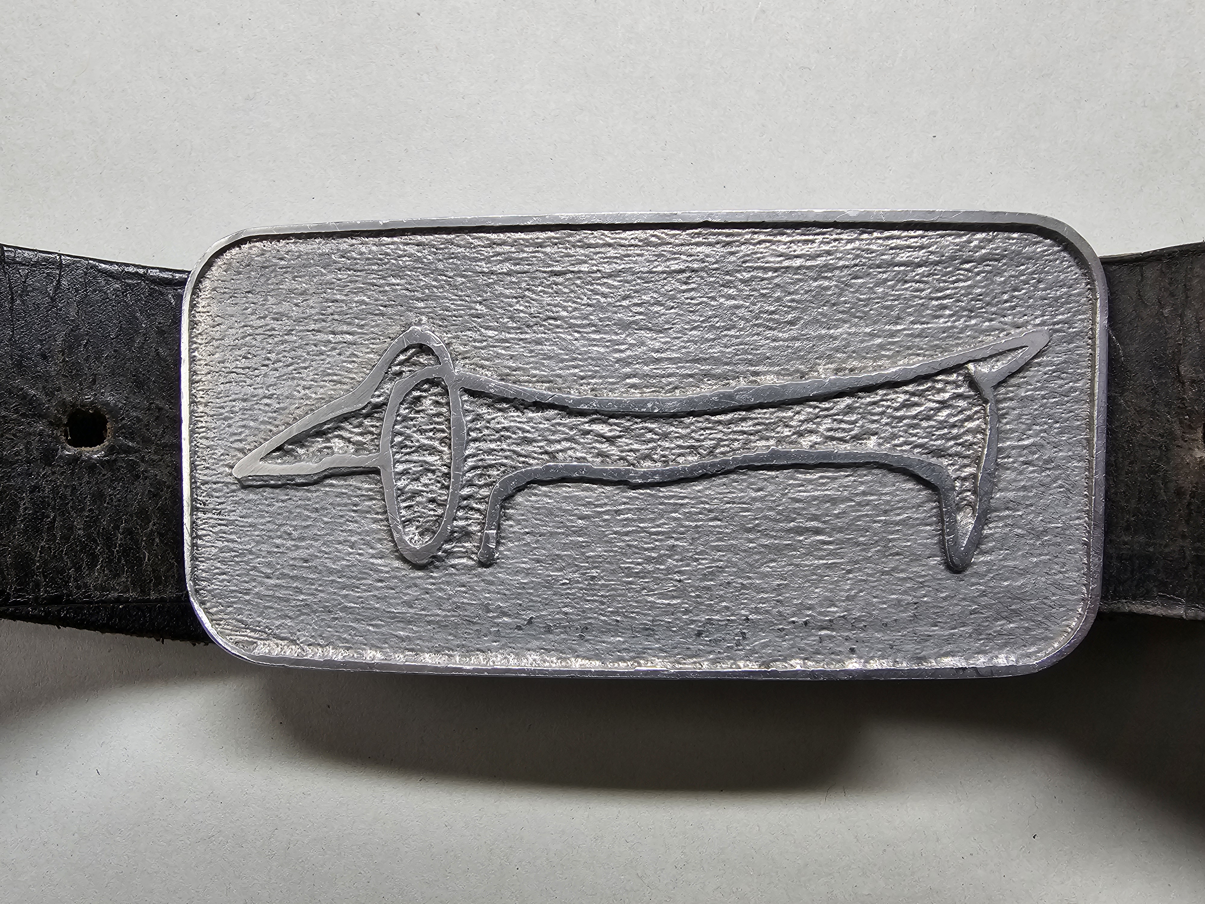 Picasso dachshund beltbuckle models for metal sandcasting including clean customizable versions