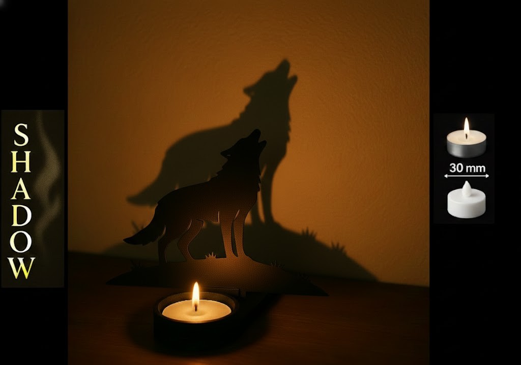 Shadow Art - Wolf