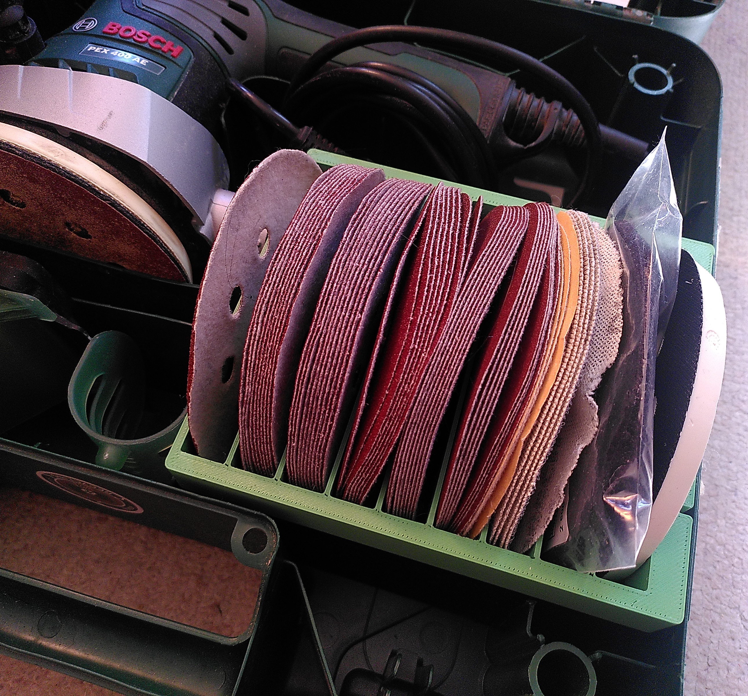 Bosch pex400 sandpaper organizer