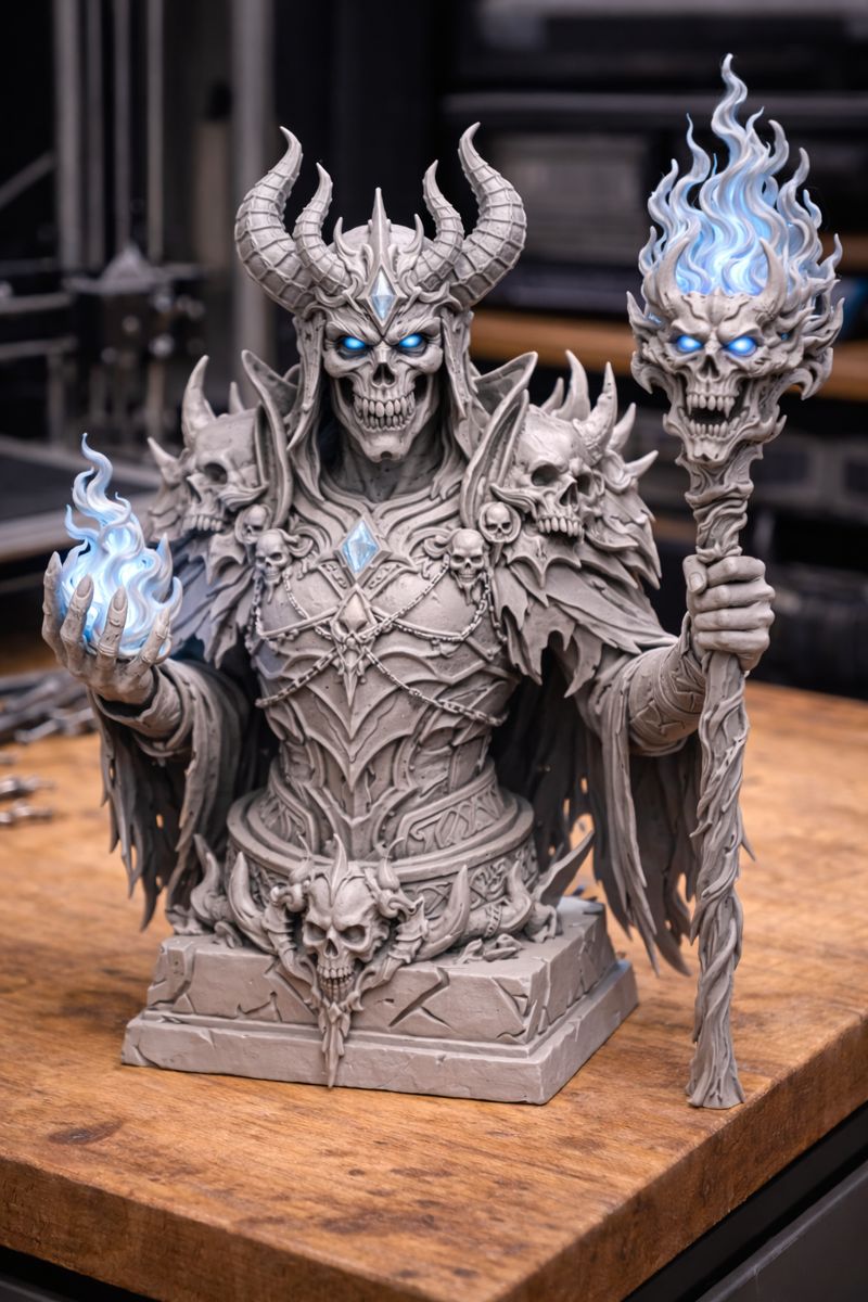 Busto Rey Esqueleto