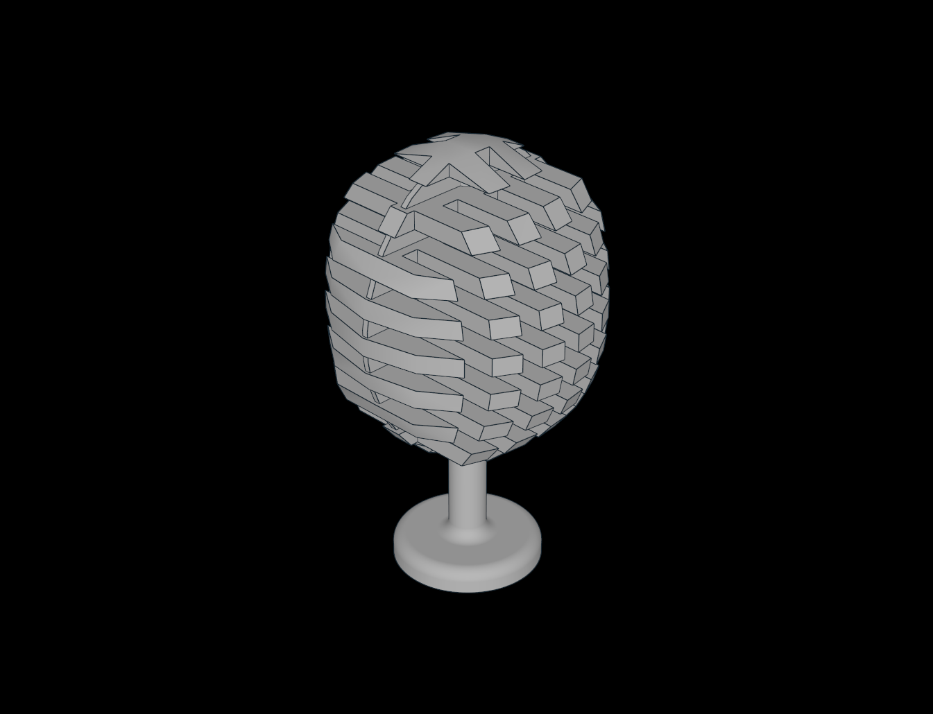 Lego Compatible (3470.dat) Plant Tree Oval  4 x  4 x  6