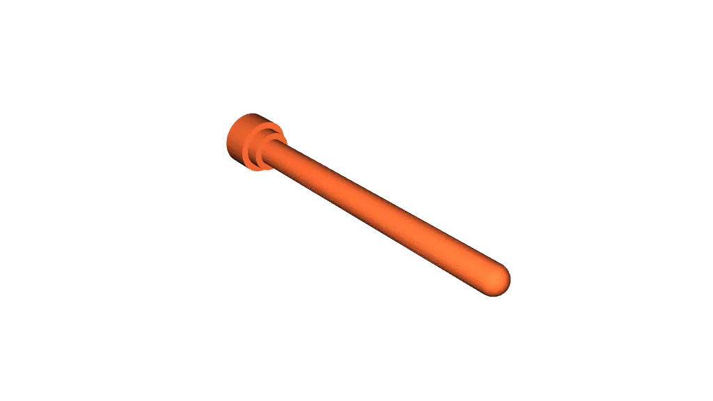 Lego Compatible (3957.dat) Antenna 4H with Rounded Top by
