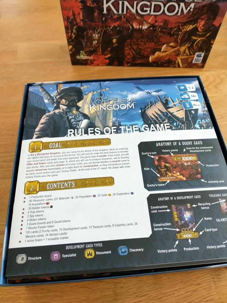 It's a Wonderful Kingdom Legendary Edition (IWK) - Boardgame Box ...