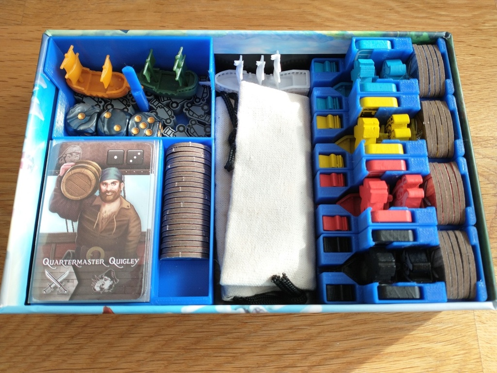 Miniatura 2 do modelo 3D Tiny Epic Pirates Boardgame Box Inserts