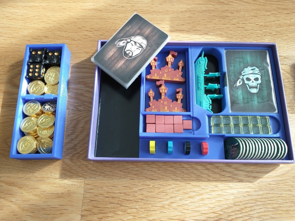 Miniatura 4 do modelo 3D Tiny Epic Pirates Boardgame Box Inserts
