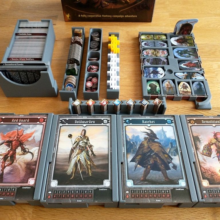 Gloomhaven: Jaws of the Lion Boardgame Box Inserts by Pulp | Download free  STL model | Printables.com