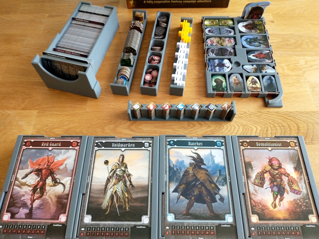 Gloomhaven Jaws of the Lion Boardgame Box Inserts by Pulp Download