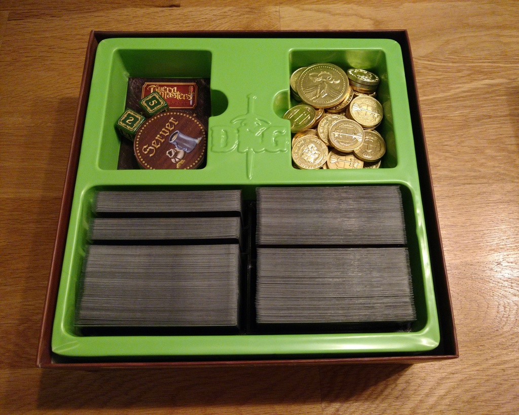 Tavern Masters Boardgame Box Insert for Sleeved Cards
