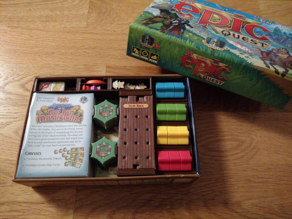 Tiny Epic Quest Boardgame Box Inserts