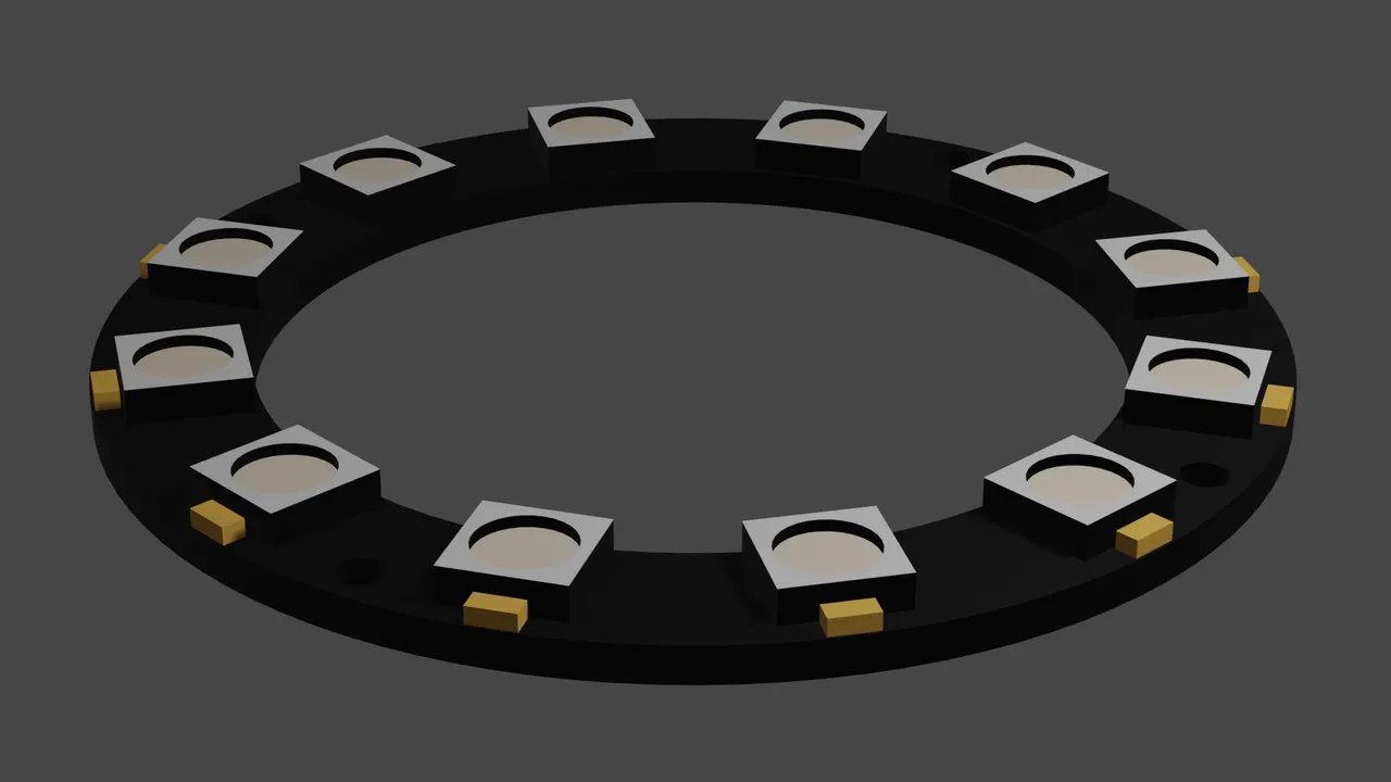 NeoPixel Ring 16 x 5050 RGB LED with Integrated Drivers - Proto-PIC