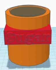 Sugar bag container with coffee stirrer container by Lorenzo Fassina, Download free STL model