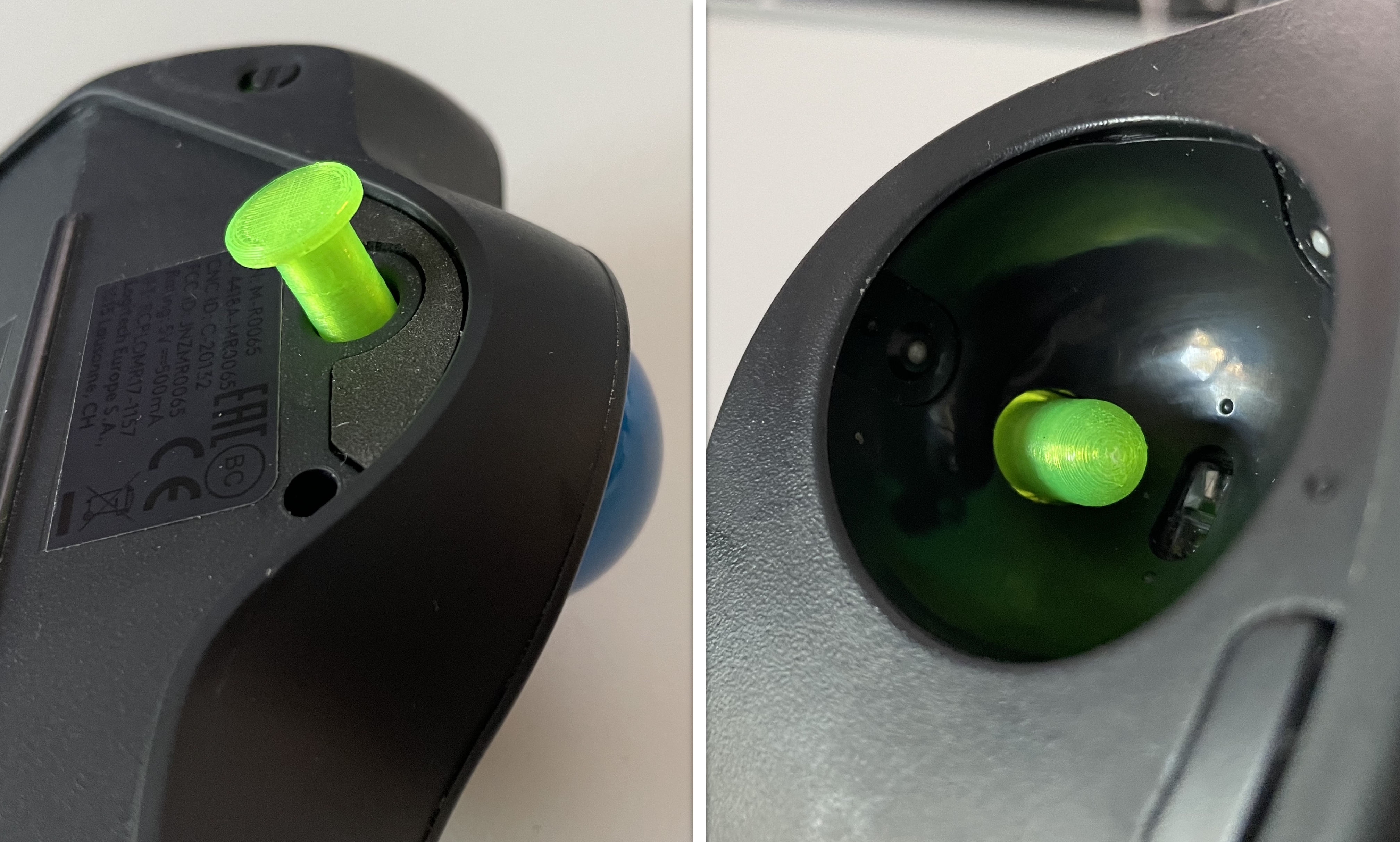 Trackball ejector