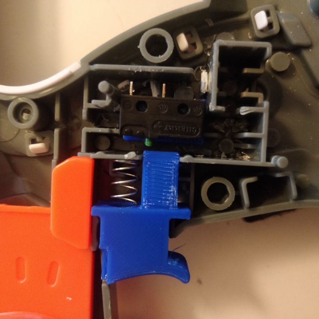 Nerf Motostryfe Rev Switch (With a real spring!)