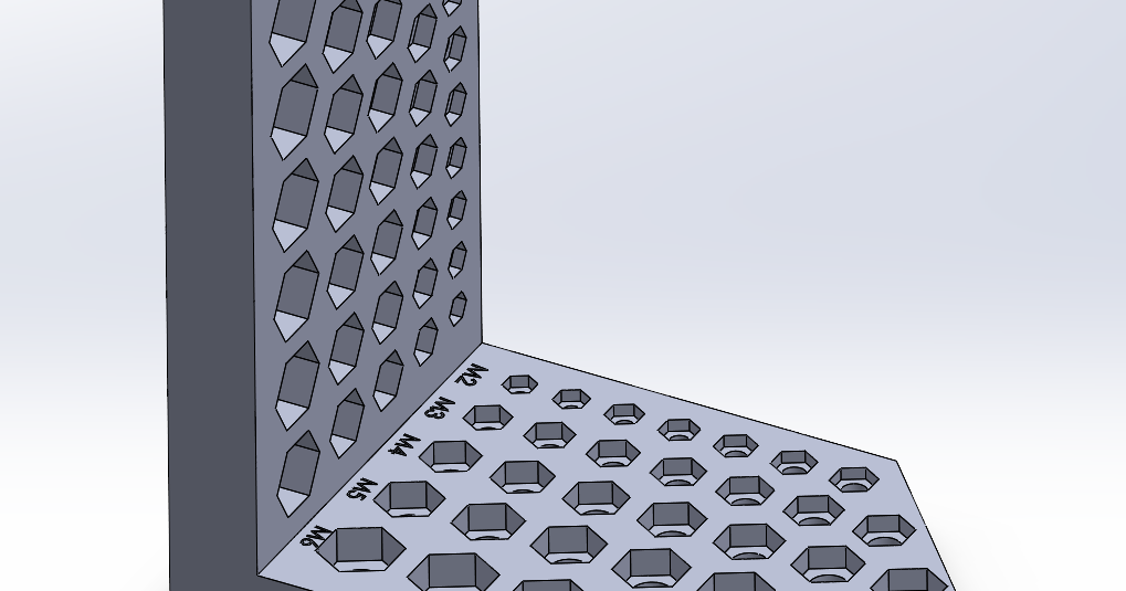 Metric nut and bolt tolerance sizer by niko1499 download free stl