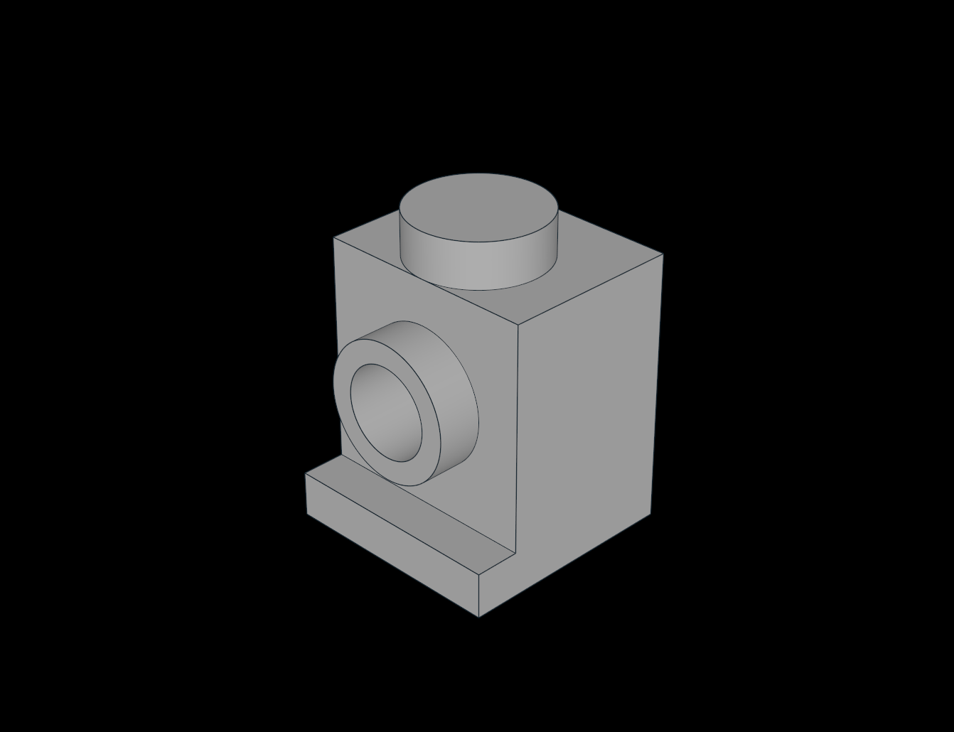 Lego Compatible (4070.dat) Brick  1 x  1 with Headlight