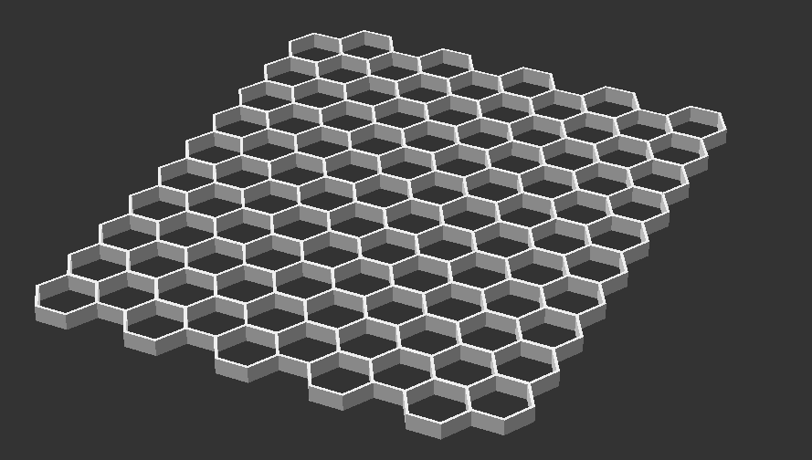 Simple scad hexagonal cylinder tile by nfd | Download free STL model ...
