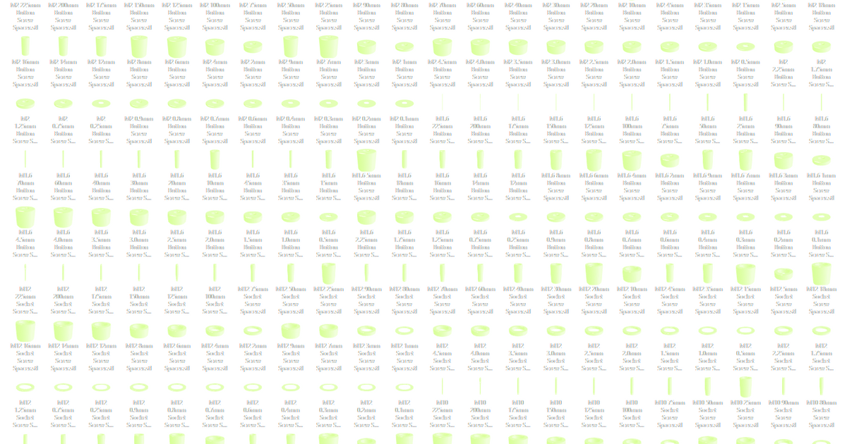 Metric Screw Spacer Mega Pack 1 Sizes M1.6 M12 by Jer Download
