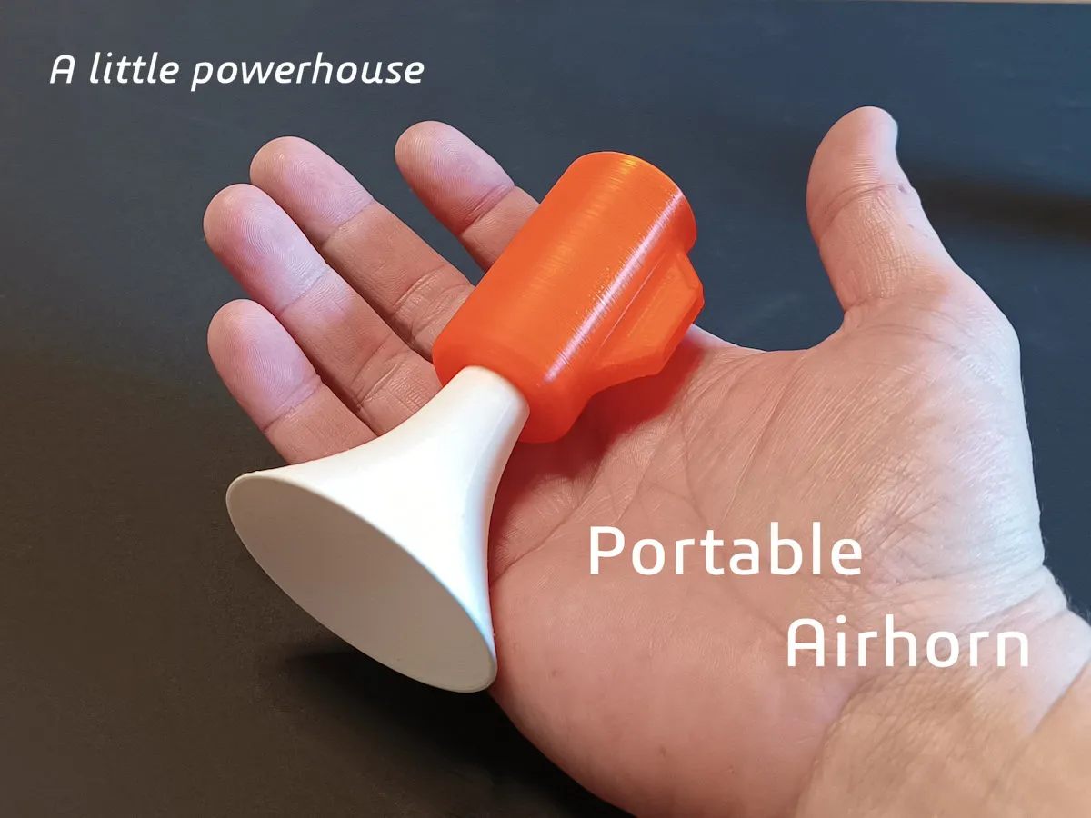 Portable Air Horn von Wim V, Kostenloses STL-Modell herunterladen