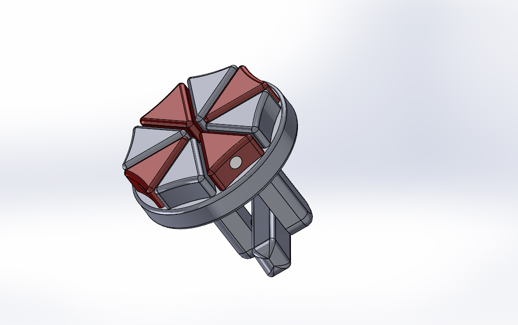 Tritium umbrella like logo cufflinks