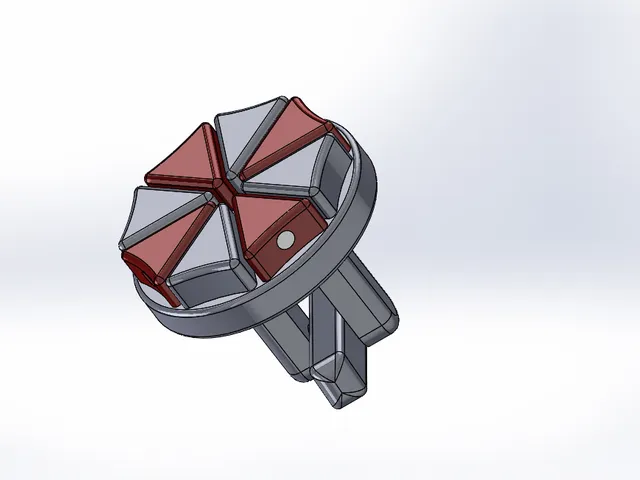 Tritium umbrella like logo cufflinks