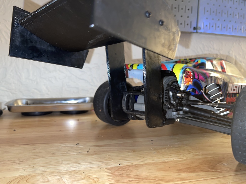 Custom Front Wing and Rear Wing for Traxxas 2WD Vehicles Rustler Bandit Slash Stampede Ver. 2.1 by kbedrich Download free STL model Printables