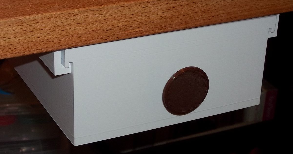 Under Desk Drawer without the Knob by DrKenB Download free STL model