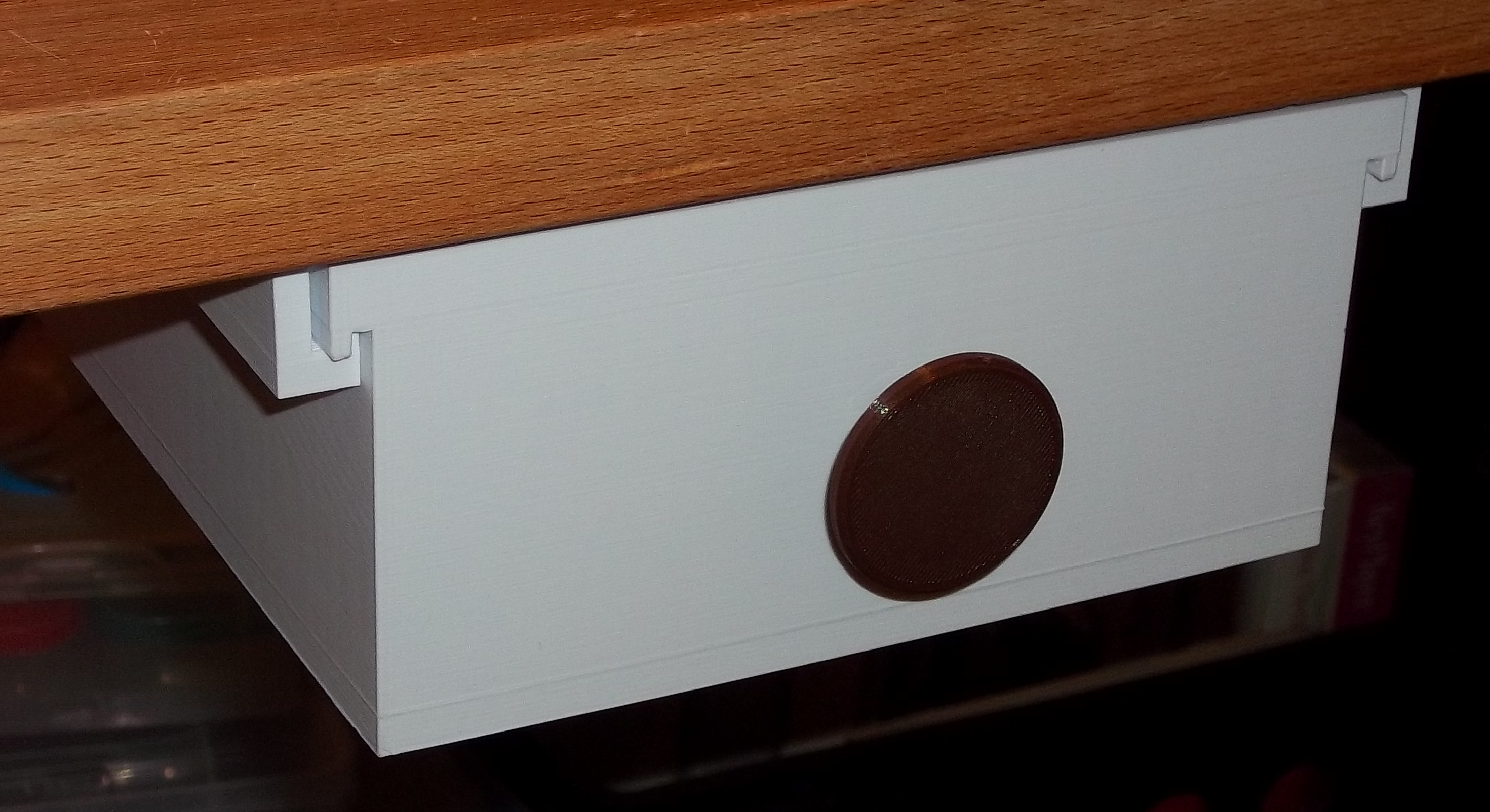 Under Desk Drawer without the Knob