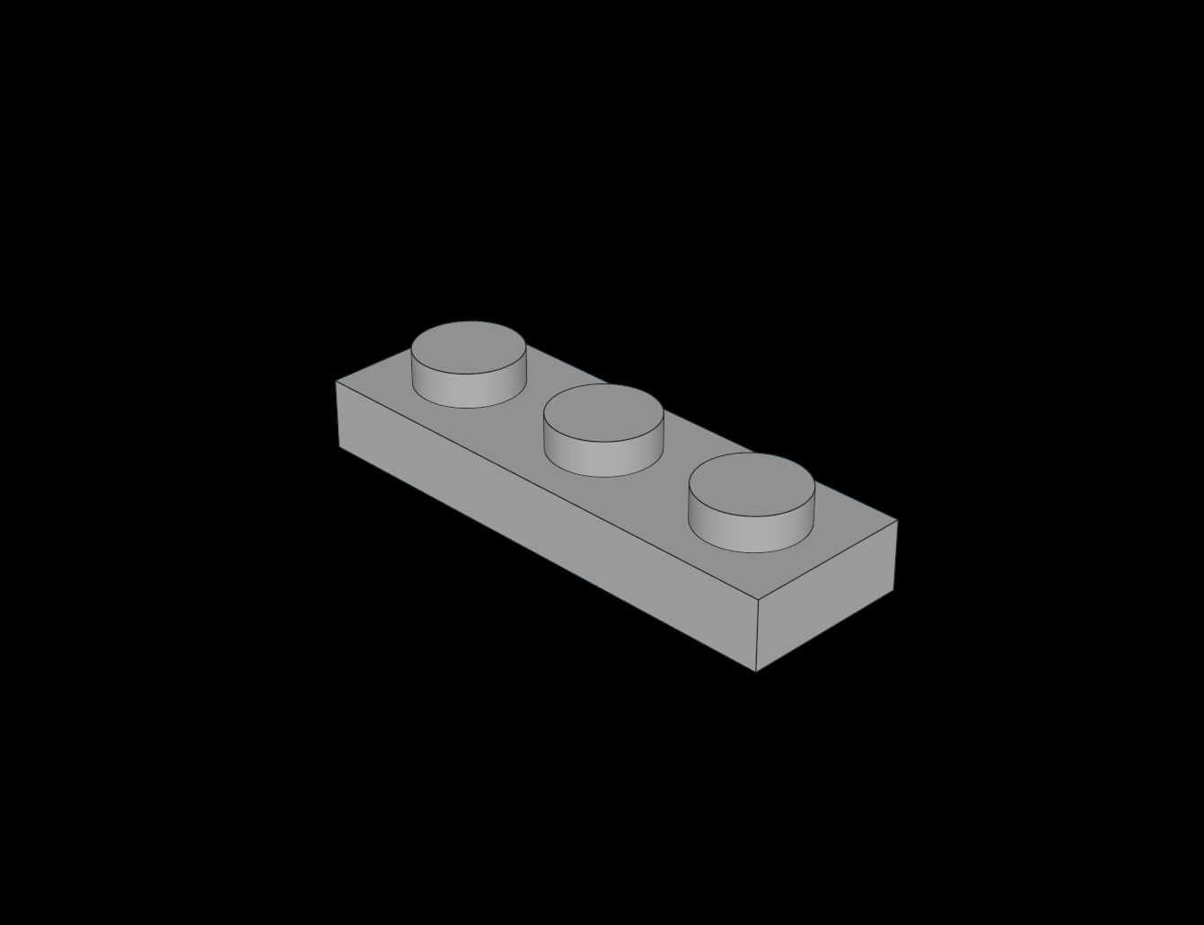 Lego Compatible (3623.dat) Plate  1 x  3