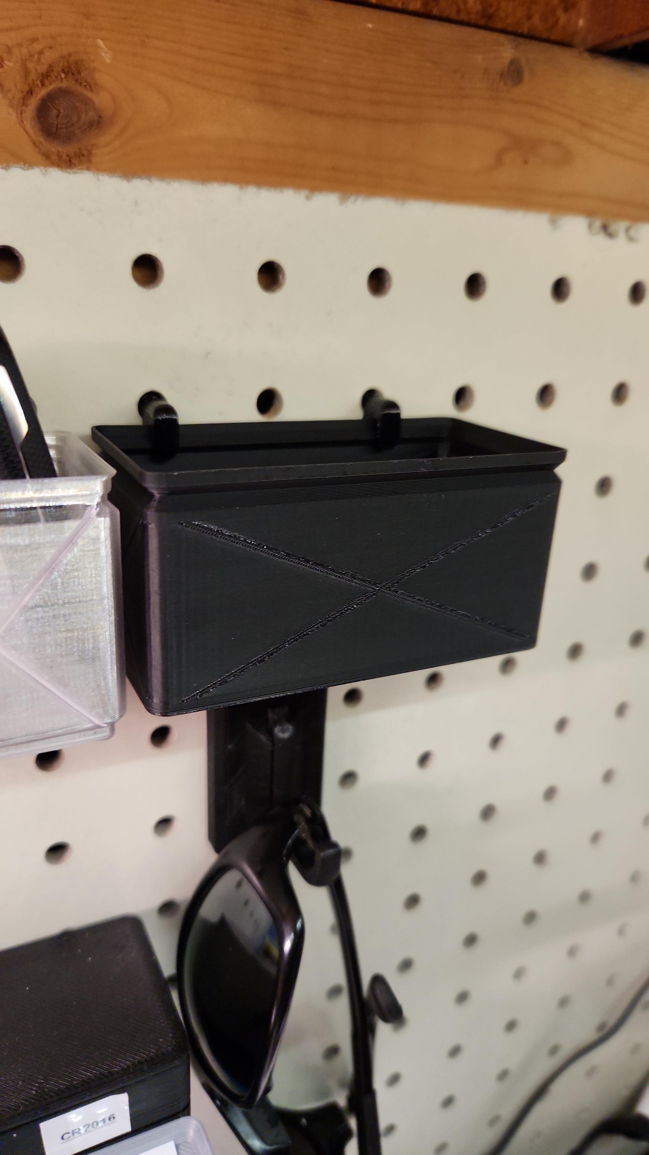 Pegboard Hook to Hold Gridfinity Bins without a Base 3D model thumbnail