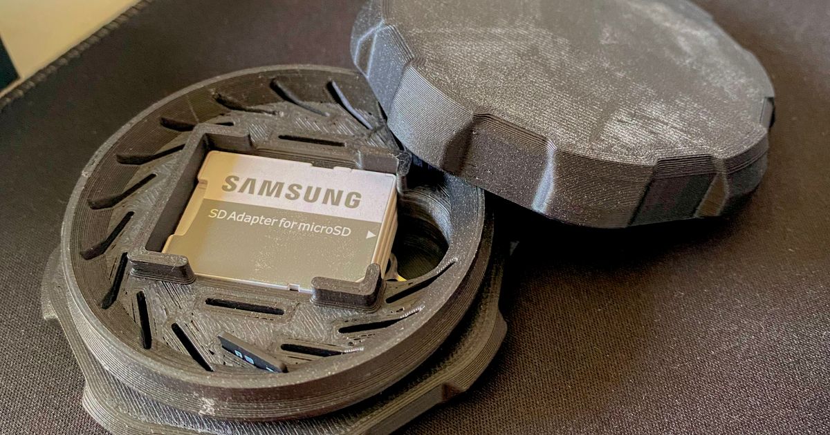 SD CARD CASE by 104 Download free STL model