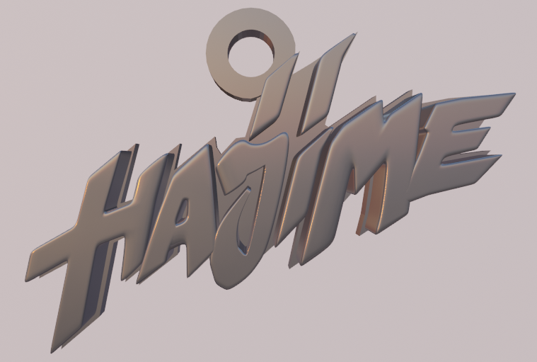 HAJIME Pendant by Vitalik Isakov | Download free STL model | Printables.com