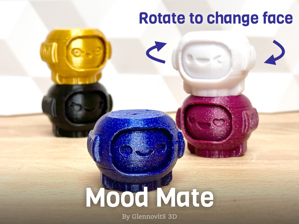 Mood Mate (XYZ Calibration - Print-in-place cube alternative + mood ...