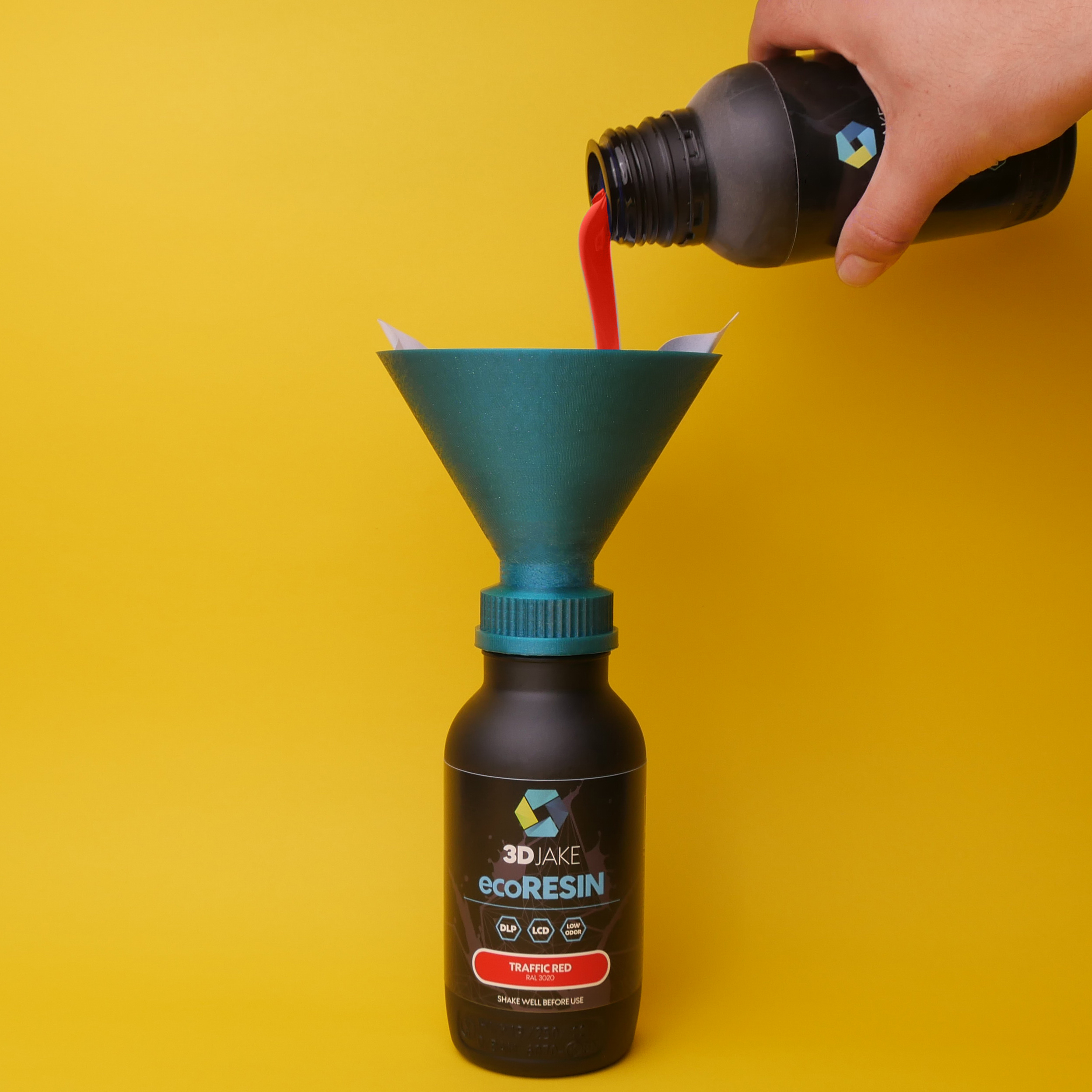 Screwon Funnel for 3DJake Resin Bottles (500ml and 1000ml) by 3DJake