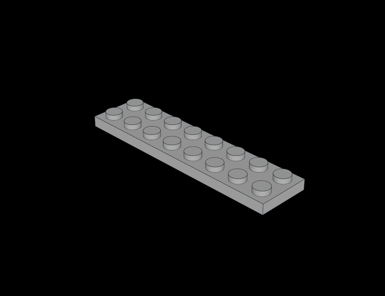 Lego Compatible (3034.dat) Plate  2 x  8