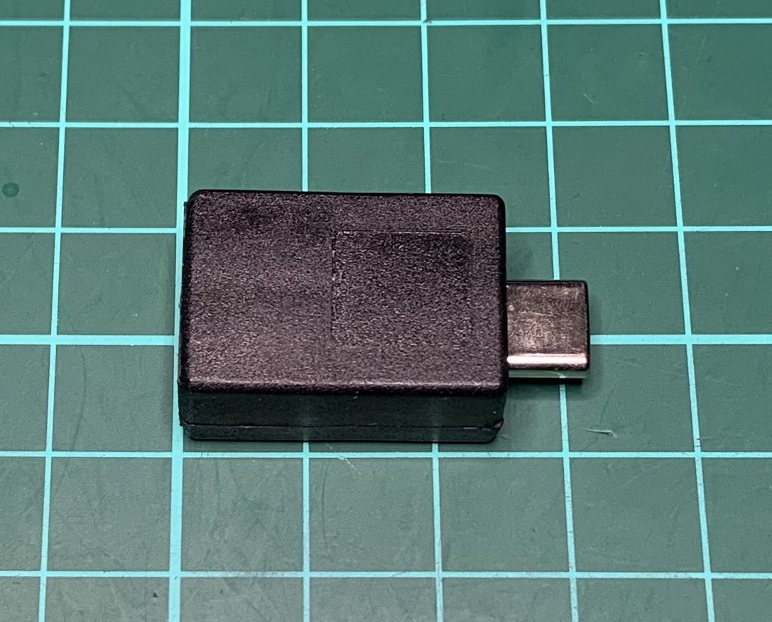 Miniatura 5 do modelo 3D USB A Socket to USB C Plug Adapter