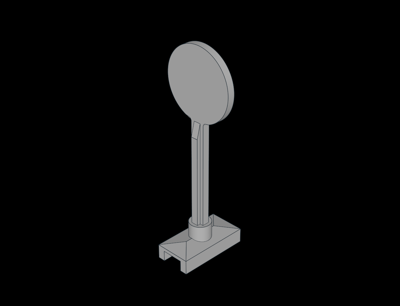 Lego Compatible (3350.dat) Roadsign Round