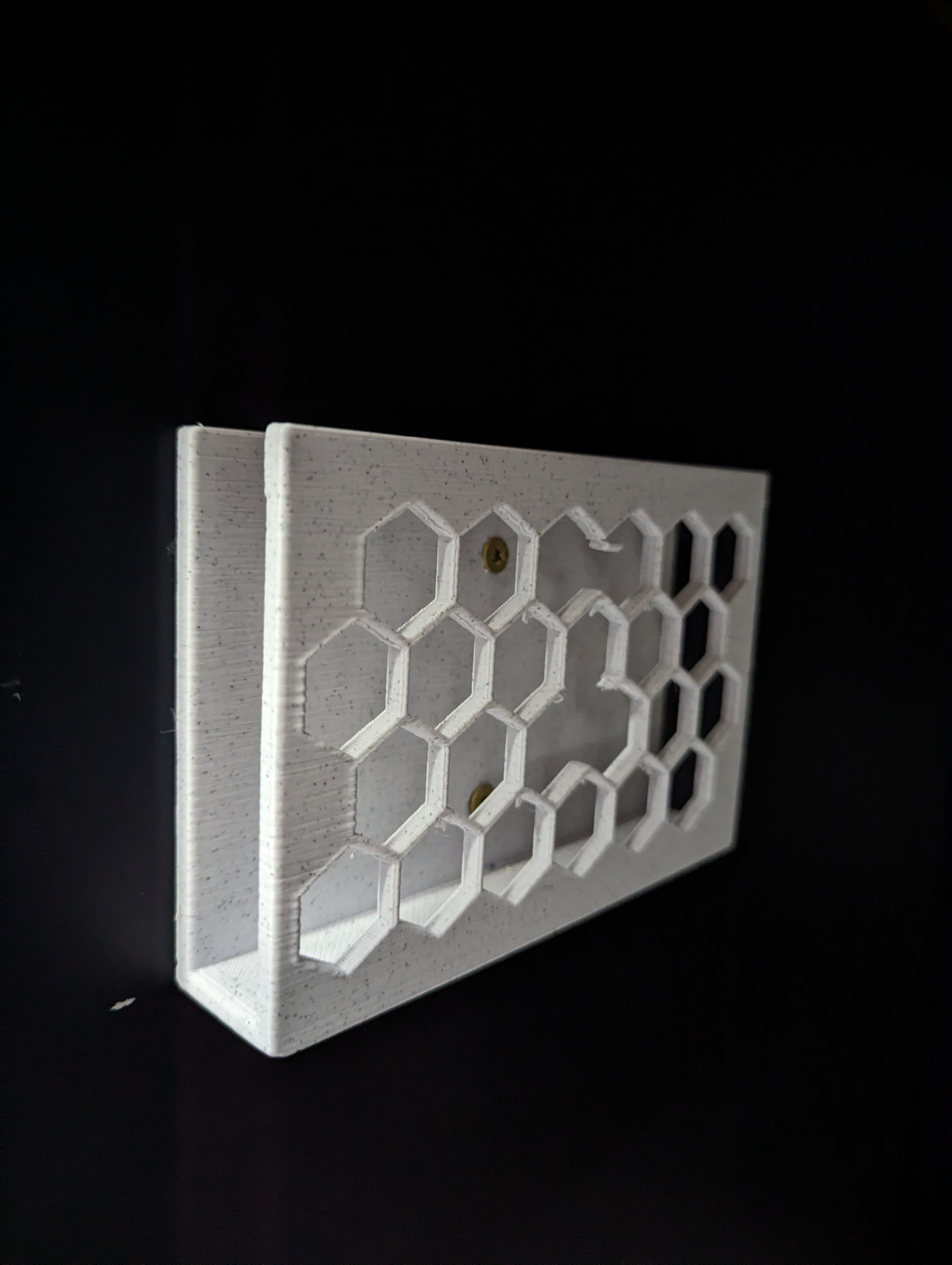 Wall Notebook Mount Hex Detail