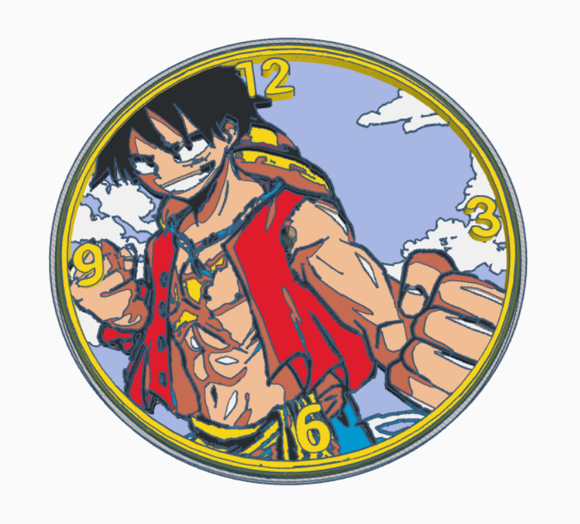 One Piece - Monkey D. Luffy Wall Clock