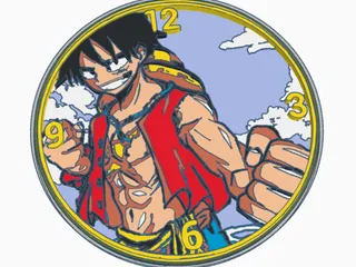 One Piece - Monkey D. Luffy Wall Clock by Peter Clark | Download