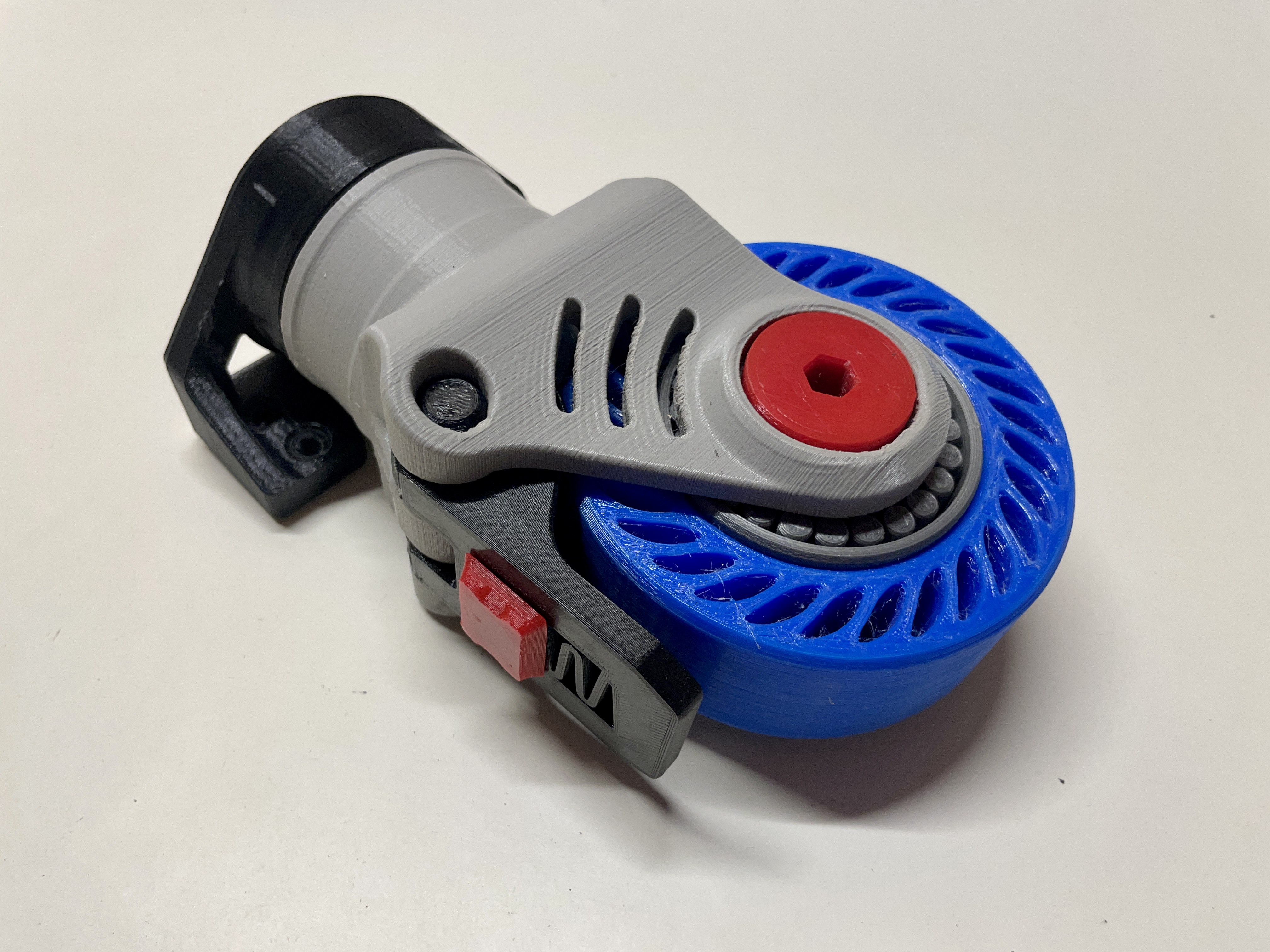 Fully Printable Swiveling, Locking Caster 3D model thumbnail
