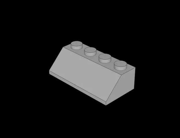 Lego Compatible (3037.dat) Slope Brick 45 2 x 4
