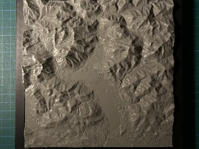 Tegernsee Topography Wall Tile (160×160 mm)