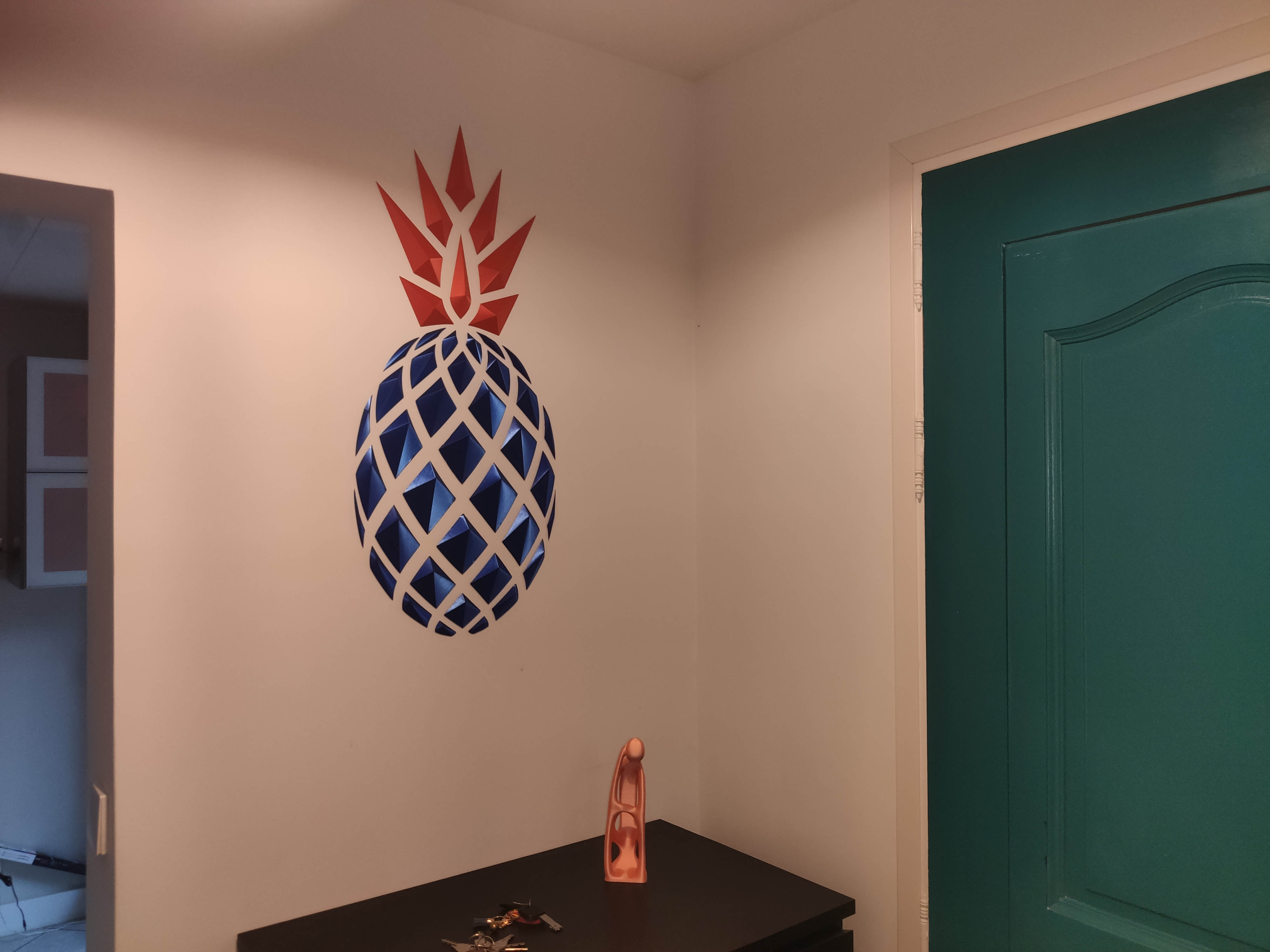 Miniatura 2 do modelo 3D Geometric Pineapple wall art