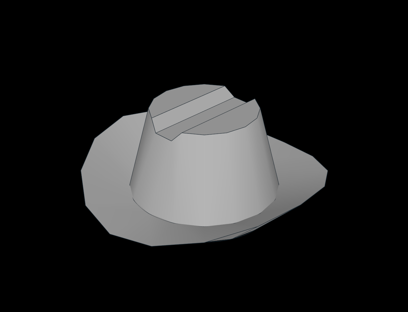 Lego Compatible (3629.dat) Minifig Hat Cowboy