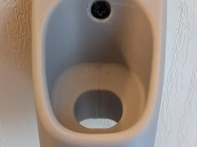 OneBlade Pro wall mount with hole for charging cable