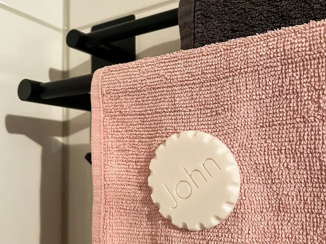Towel-Clips with names
