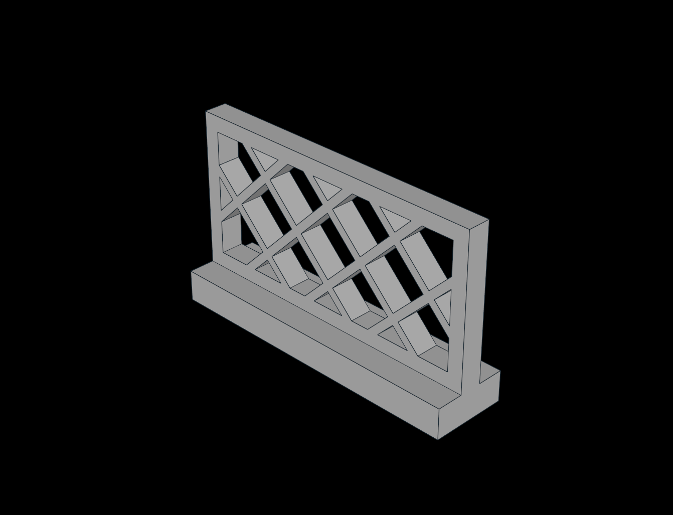Lego Compatible (3185.dat) Fence Lattice  1 x  4 x  2