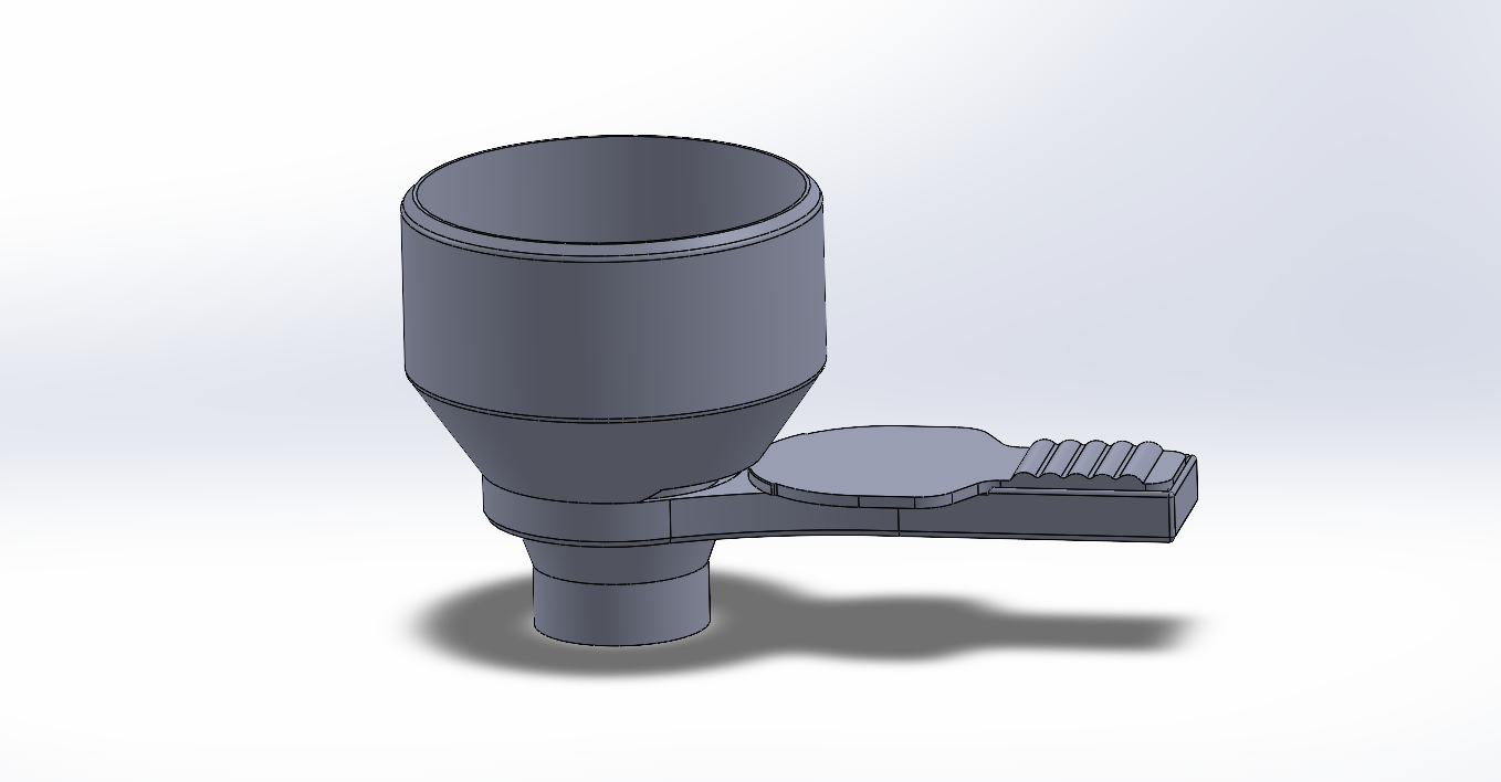 Protein powder scoop with funnel