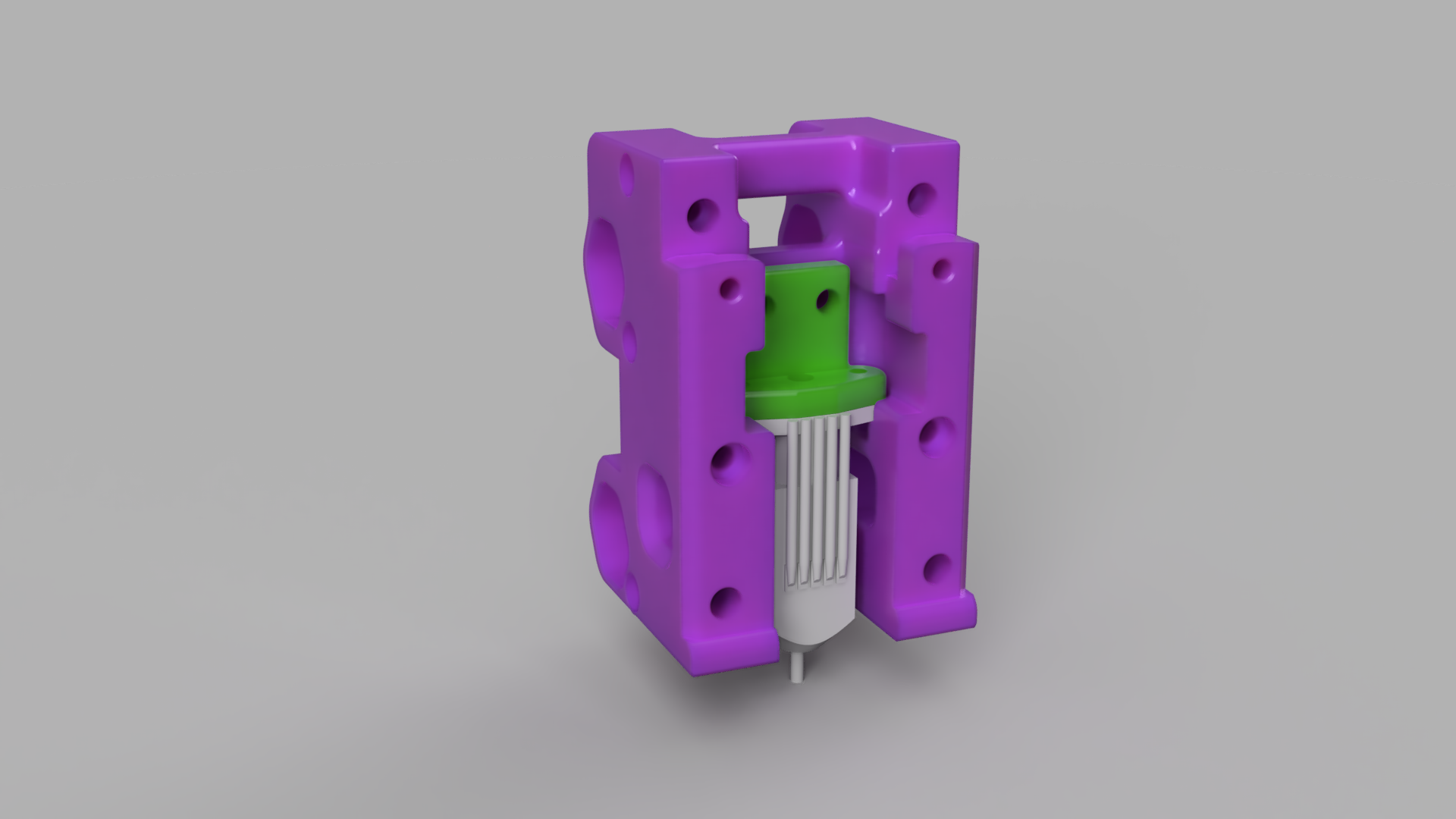 Voron Legacy Carriage mount with integrated BLTouch