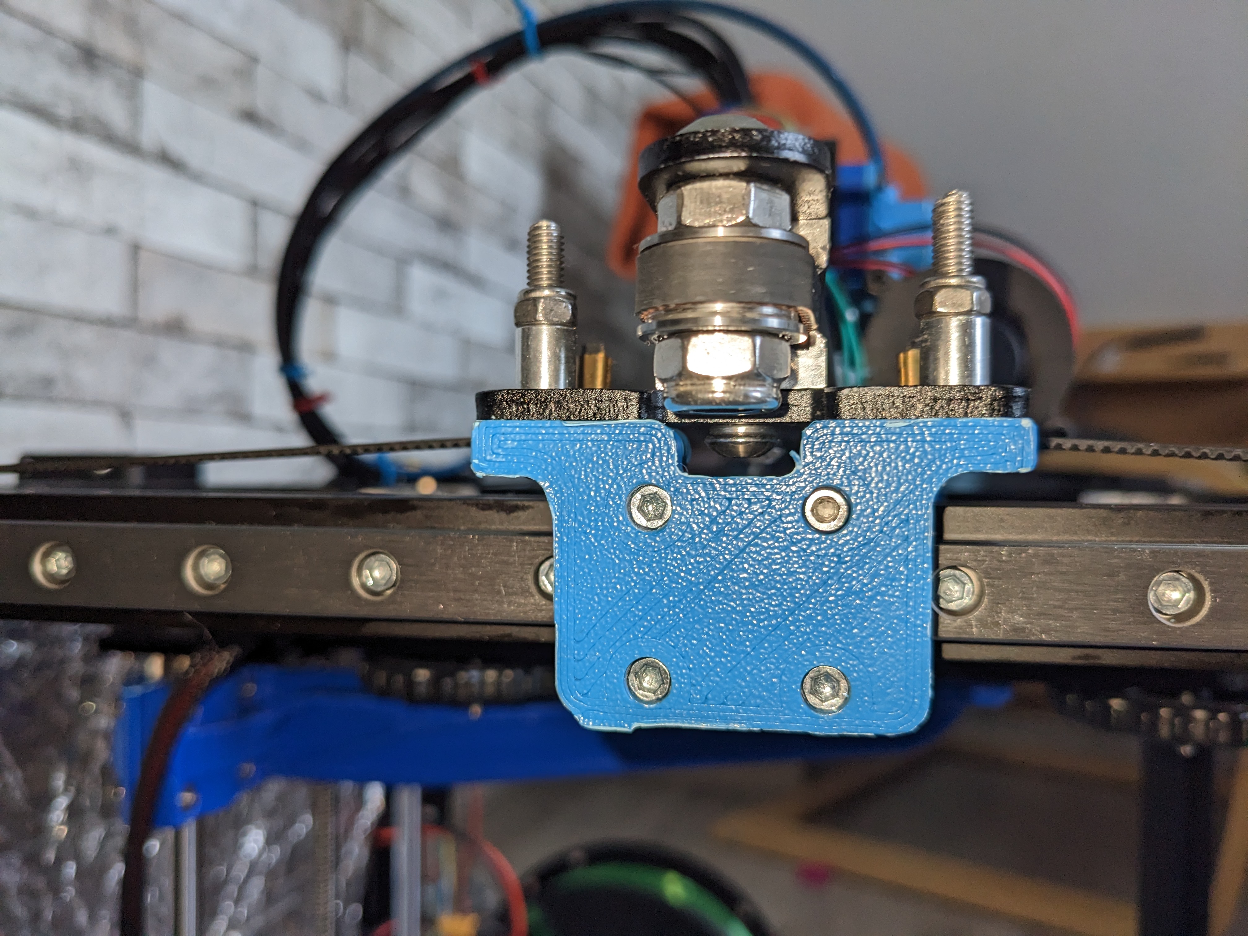 Ender 5 Y axis linear rails adapter (with M3x8 socket head hex screws)
